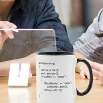 

Coffee++ Program for Programmers Coffee Mug Ceramic Cup Color Handle Colour Inside Gifts