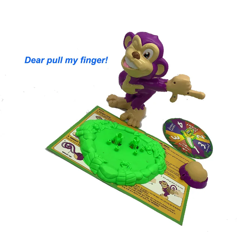 Настольная игра обезьяна pull my finger butt надувная Семейная Игра Fart игрушка для розыгрыша подарок на день рождения ложный набор - Цвет: no box