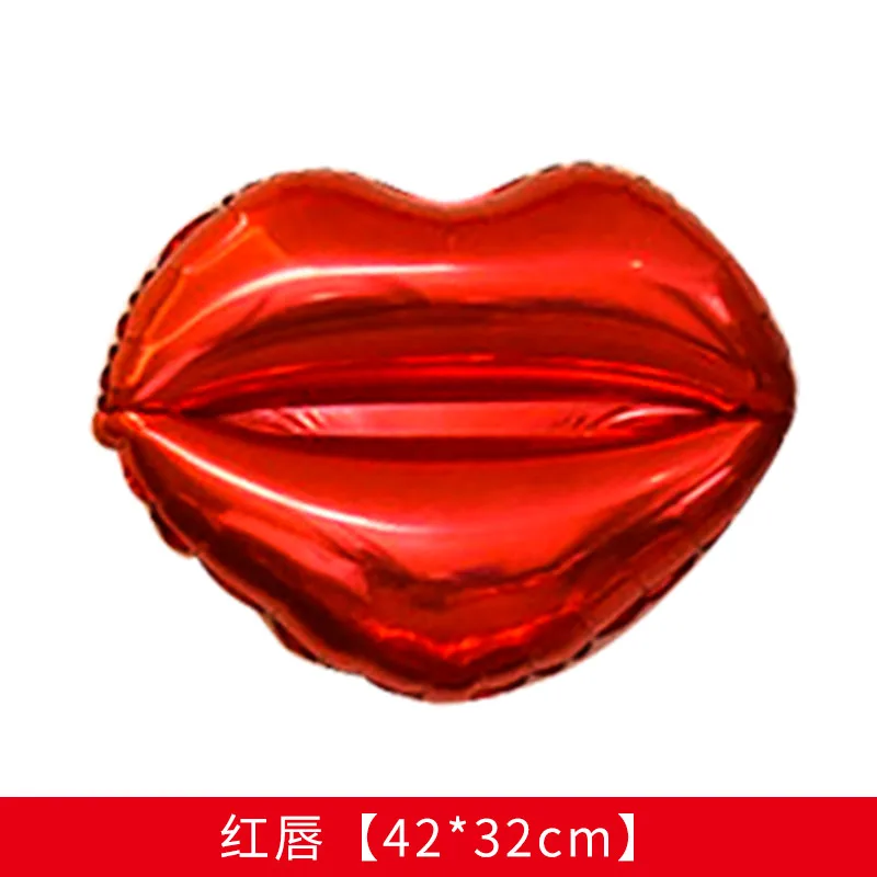Red lip 1 шт. свадебные украшения из фольги для жениха и невесты, воздушные шары для свадьбы, для мальчиков и девочек, гелиевые шары для любви, вечерние игрушки на День святого Валентина - Цвет: Red lip