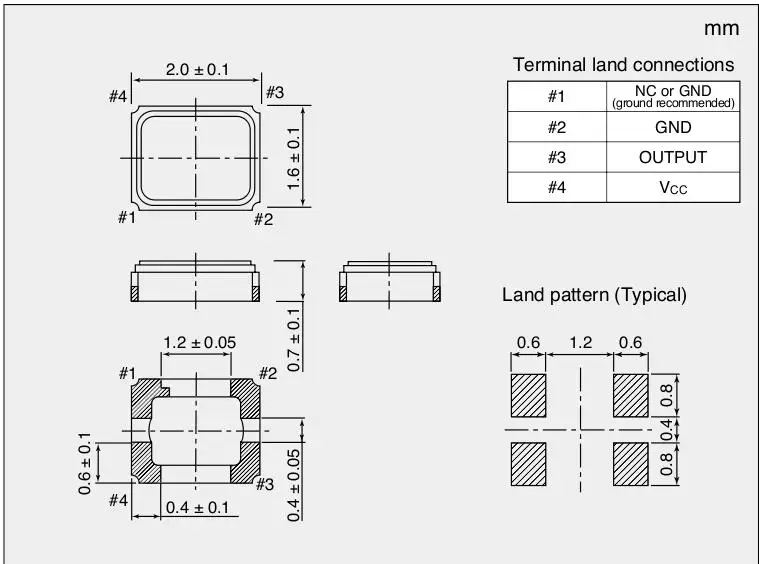 10PCS/ END4263A 32MHZ 32M 32.000MHZ NTSA NDK temperature subsidy crystal oscillator high precision