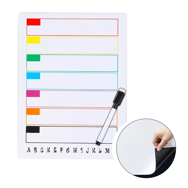 

15X20cm Customized photo print Flexible Fridge Refrigerator Magnetic, Dry Wipe White Board Writing Record Board