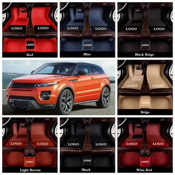 

Car Floor Mats for Land Rover LR2 LR3 LR4 Range Rover Sport Velar Evoque Discovery Freelander Custom Auto Carpet Cover Suvs Rugs