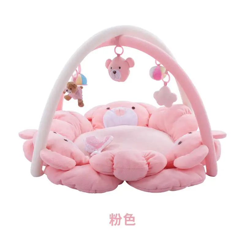 Детская установка парус ребенок полная луна собака год подарок 0-18 месяцев головоломка музыка тренажерный зал игрушка детская игра одеяло - Цвет: pink