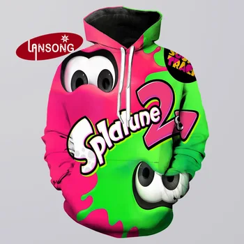 

splatoon hoodie men 3d print hooded sweatshirt/pants fashion fashion harajuku casual shorts funny streetwear hip hop anime hoody
