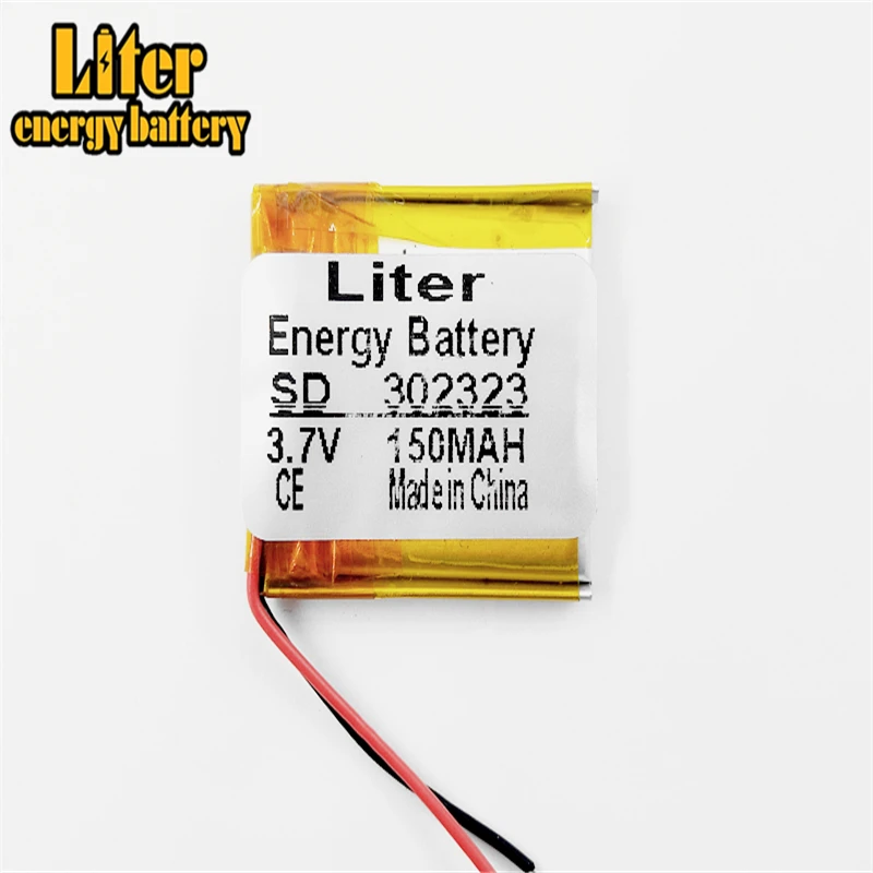 3 7 V маленькая батарея с зажимом 032323 302323 150MAH BT3030 Bluetooth гарнитура батарея|headset