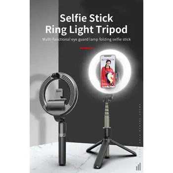 

Portable Selfie Ring LED 5 inch with tripod and Phone Holder Built-in Battery Led Lamp to make Tripod Stand for Makeup