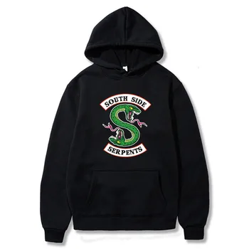 

2019 New South Side Serpents Hoodie Sweatshirt Hip Hop Streetwear Autumn Spring Hoodies Men Fashion Riverdale Hoodie S-XXXL