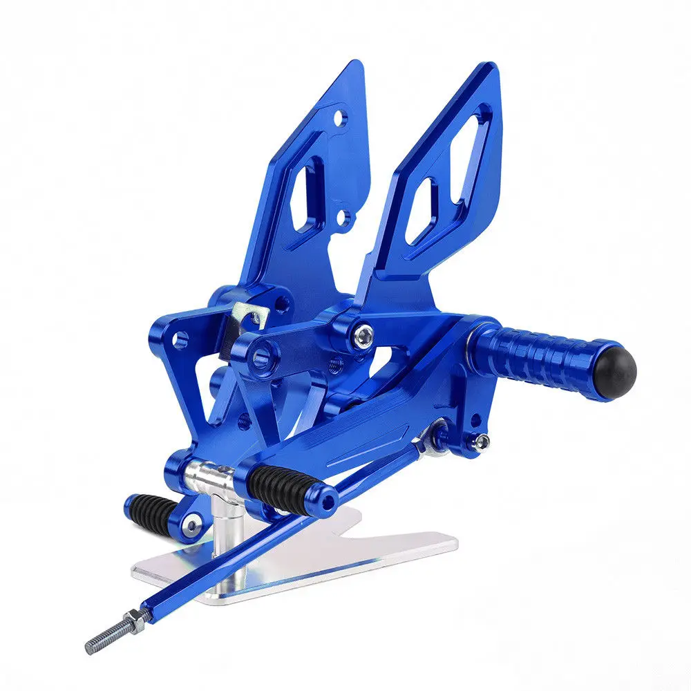 YZF-R25 YZF-R3 MT-25 MT-03 подножка подножки регулируемый задний Набор для Yamaha YZF R25 R3 MT25 MT03 - Цвет: Blue