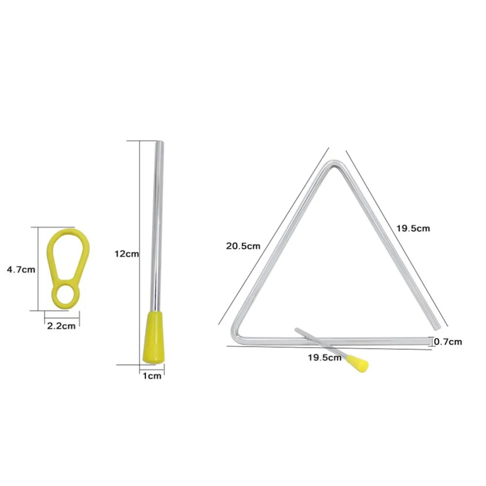 1 шт. 7/8 дюймов треугольник Железный Orff Музыкальные инструменты Группа ударные образовательные музыкальные Triangolo