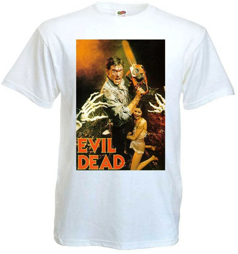 Evil Dead V.18 T Shirt White Movie Poster Horror All Sizes S-3Xl |