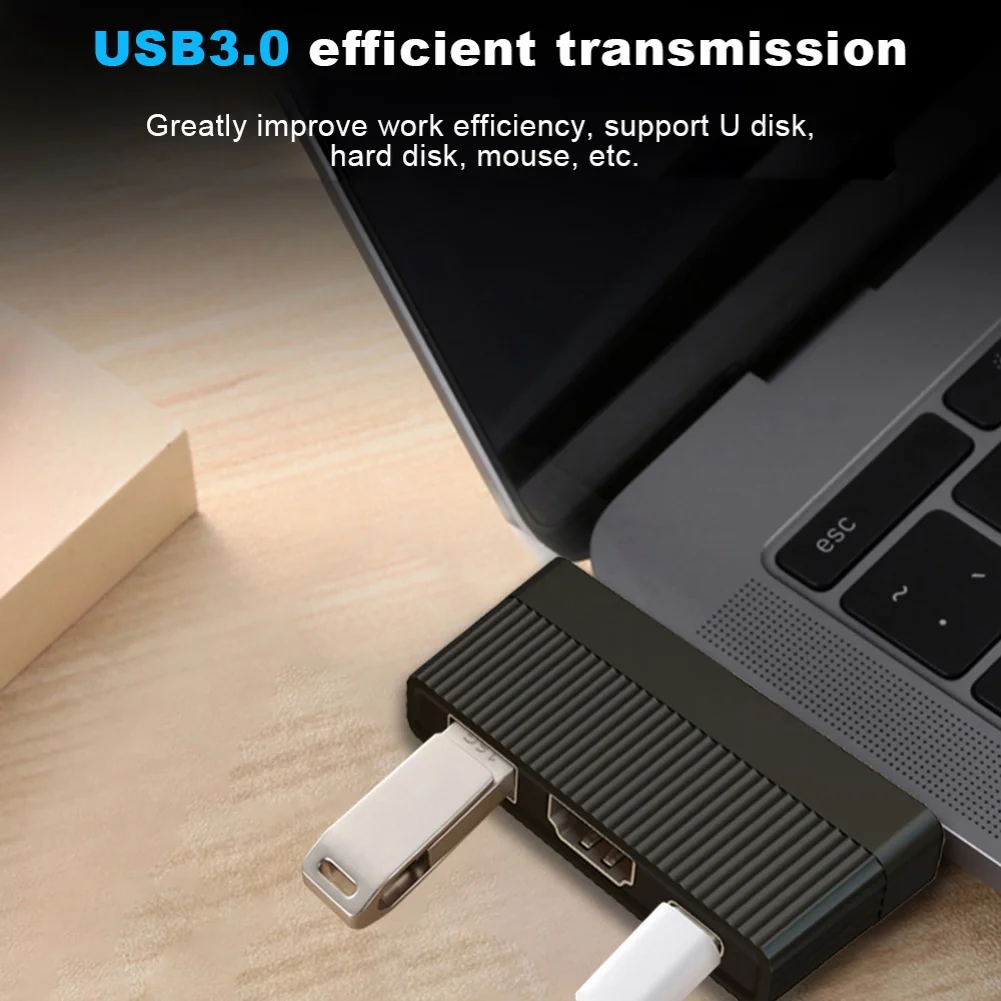 Usb-хаб 3,0 Мульти USB 3,0 высокоскоростной разветвитель тип-c до 4K HDMI PD зарядка USB 3,0 адаптер концентратор все в одном для ПК компьютера
