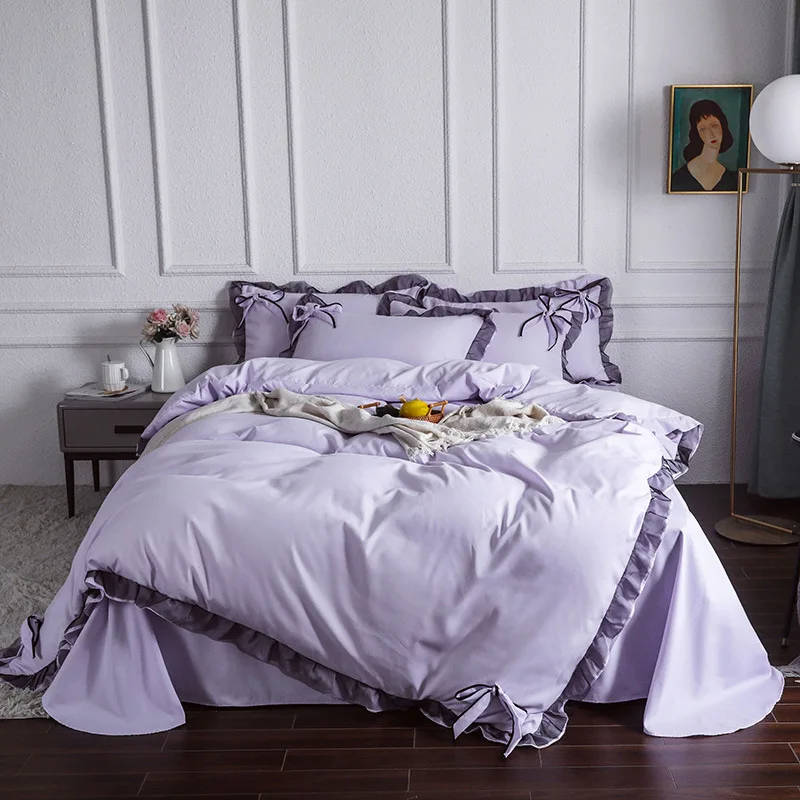 Luxury Embellished Duvet Cover Set Quilt Single Double Super King Size Bedding 