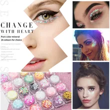 Блестящие тени для век Блеск Пудра Набор микс гель блеск глаза рассыпчатая пудра Блеск тени для век макияж