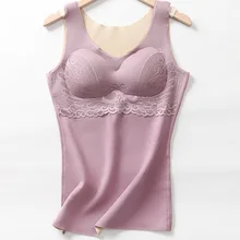 

New Winter Thermal Underwear Vest Tops Women Seamless Female Thermal Skin Warm Sleepwear