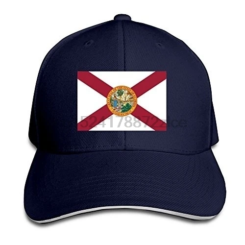 Флаг Флориды регулируемые бейсболки унисекс сэндвич шапки