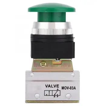 

2 Position 3 Way G1/8 Pneumatic Mechanical Valve Push Button Switch MOV-03A for Mechanical Equipment Textile Equipment