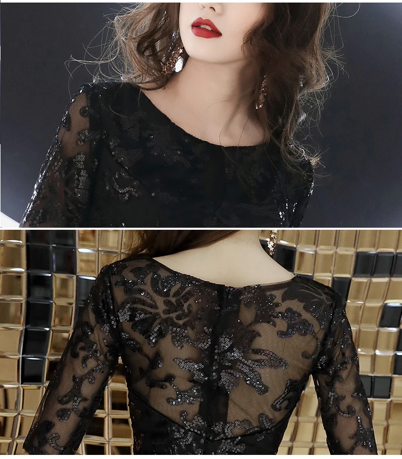 Черное короткое платье для вечеринки Cheongsam сексуальное тонкое платье свадебное платье с круглым вырезом Короткое свадебное платье Qipao модная женская одежда Vestido XS-3XL