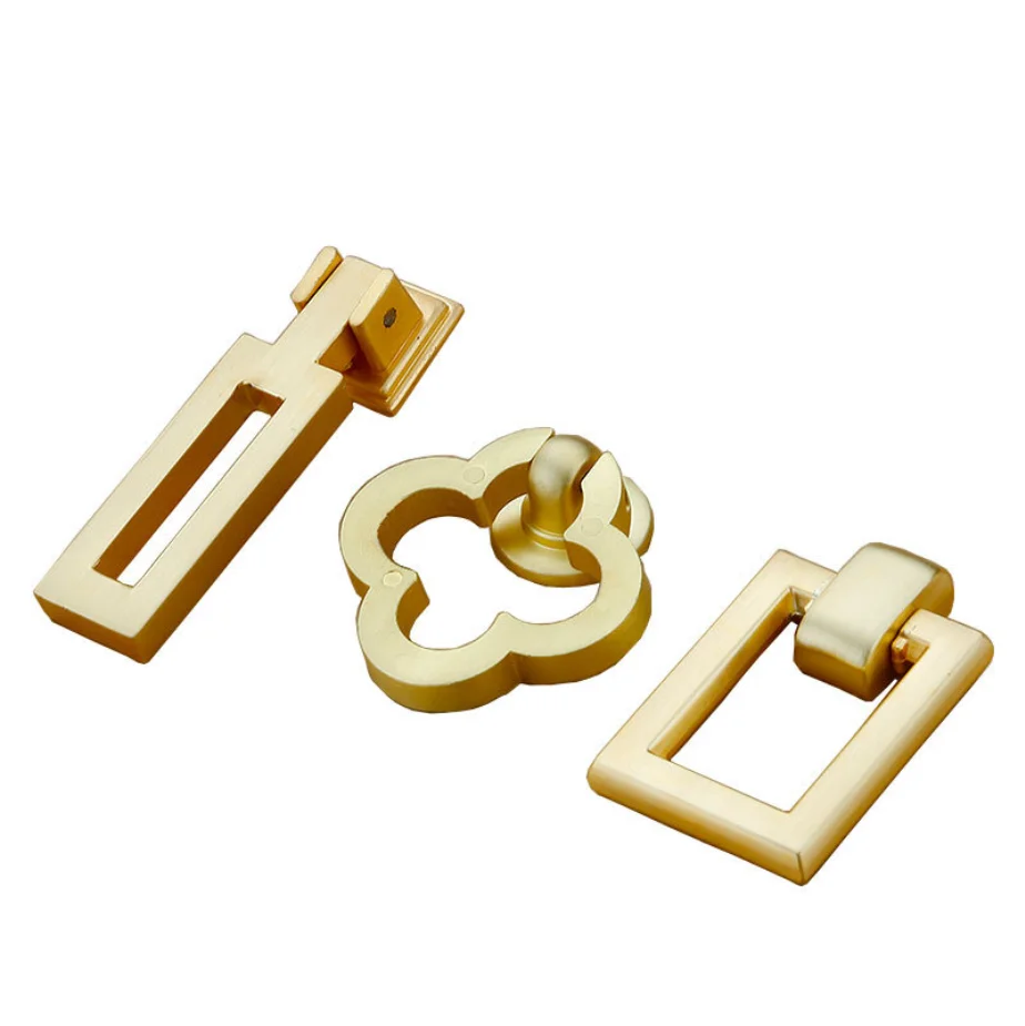 

2pcs Handle Door Knobs Drawer Pulls Kitchen Cabinet Cupboard Handle Rectangle Flower Shape Handles for Furniture Hardware Pulls