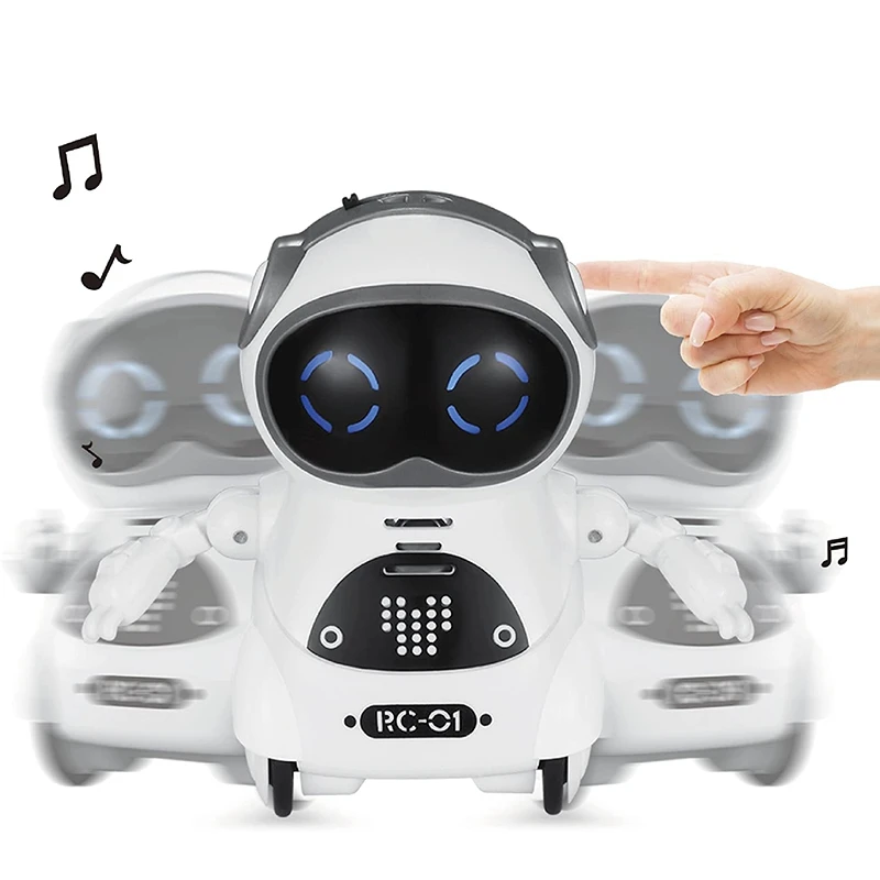 Details about   Mini Pocket Robot fr Kids Interactive Dialogue Conversation Voice LED Light K1S9 