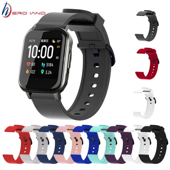 

Silicone Soft Strap for Haylou LS02 Smart Watch Wrist Bracelet for XiaoMi Haylou Watchband for Huami Amazfit GTS GTR 42MM Correa
