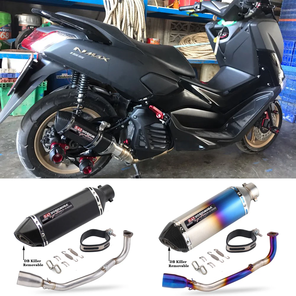 

NMAX125 Nmax155 Full Exhaust system Yoshimura Escape Moto Modified Slip on with DB Killer For Yamaha NMAX 125 155 2020 2021