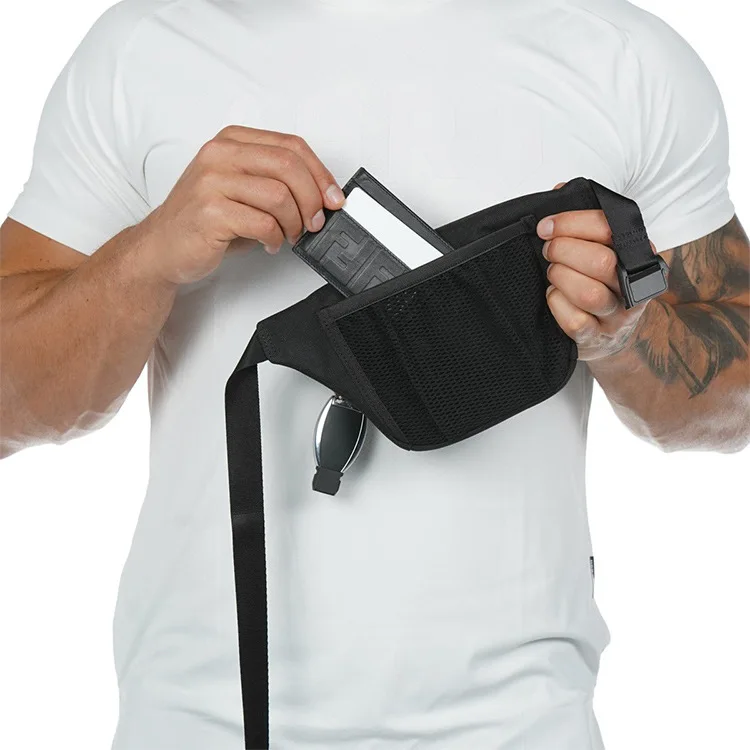 Парусиновая Спортивная поясная сумка для мужчин, отдыха на открытом воздухе, фитнеса, мужская и женская сумка, поясная сумка для путешествий, сумка на ногу, сумка на молнии