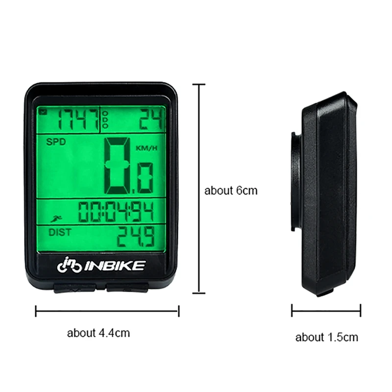  Stopwatch Odometer Outdoor Wireless Bicycle Computer Water Resistant Mountain Bike Motorcycle Speed
