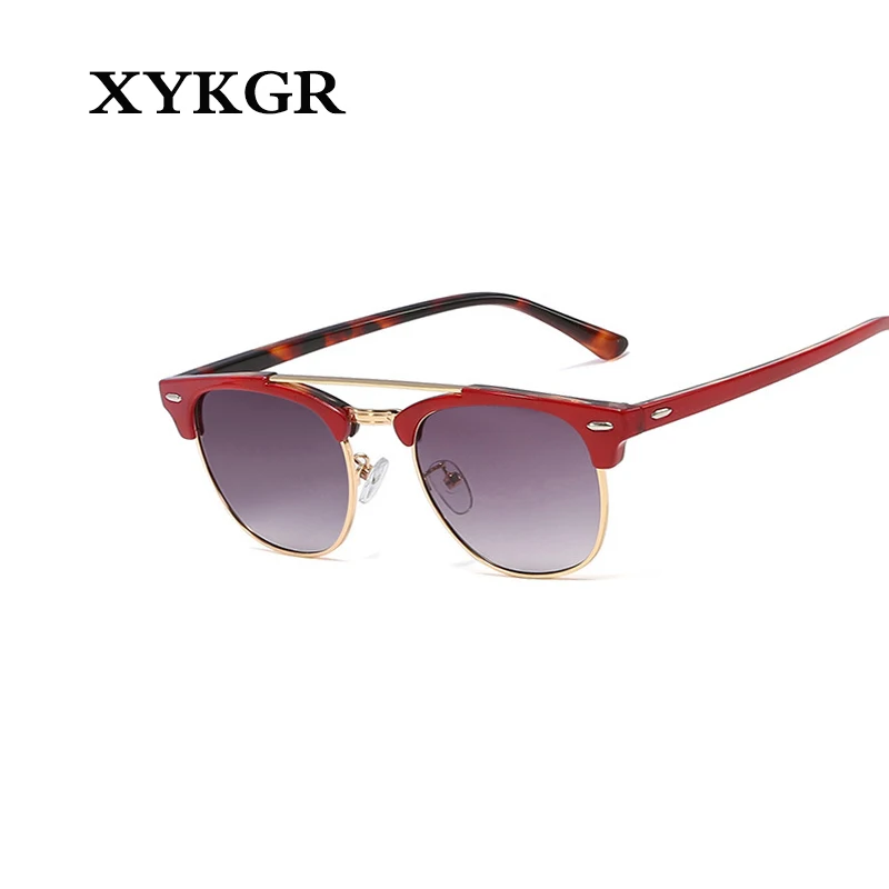 XYKGR модные женские новые солнцезащитные очки Женская дикая круглая оправа солнцезащитные очки мужские ретро градиентные цветные линзы солнцезащитные очки UV400 очки