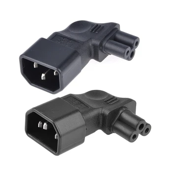 

1Pcs Iec 320 C14 To C5 90 Degree Left Angle Power Adapter Converter Male/Female & 1Pcs Iec 320 C14 To C5 90 Degree Right Angled