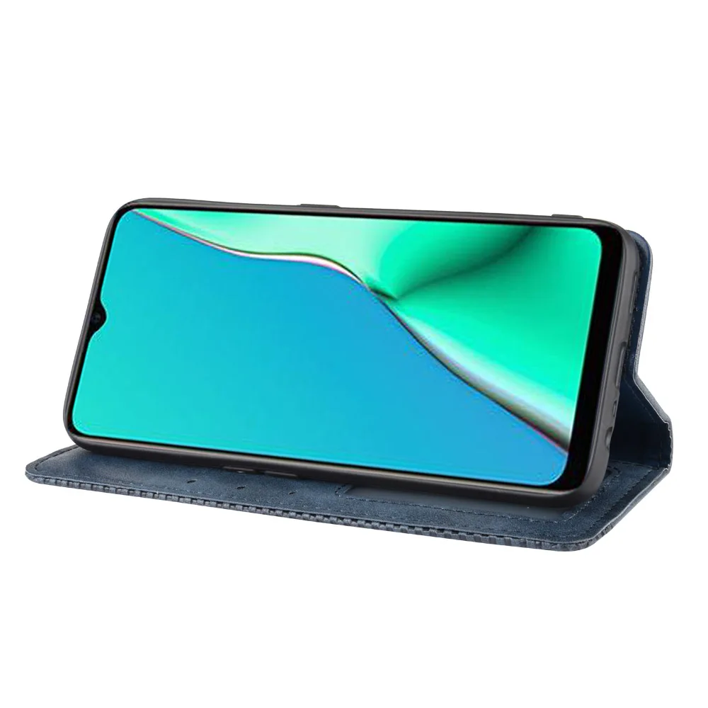 Роскошный Ретро Тонкий кожаный флип-чехол для OPPO A5 A9 A11 A11x чехол для кошелька с магнитной подставкой Чехол Для Телефона