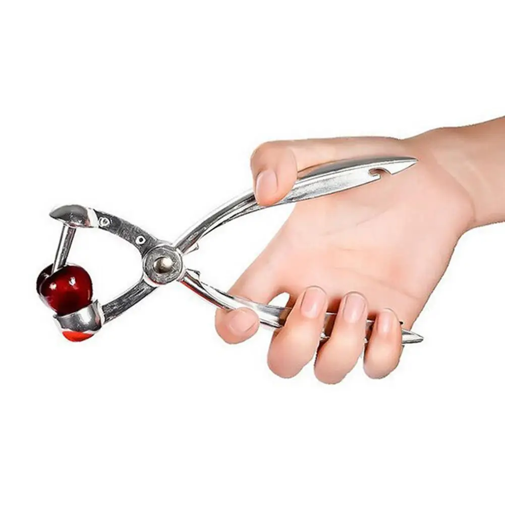

Cherry Seed Remover Aluminum Aluminum Alloy Cherry Olive Pitter Pits Seed Fruits Remover Squeeze Handheld Kitchen Accessoeries