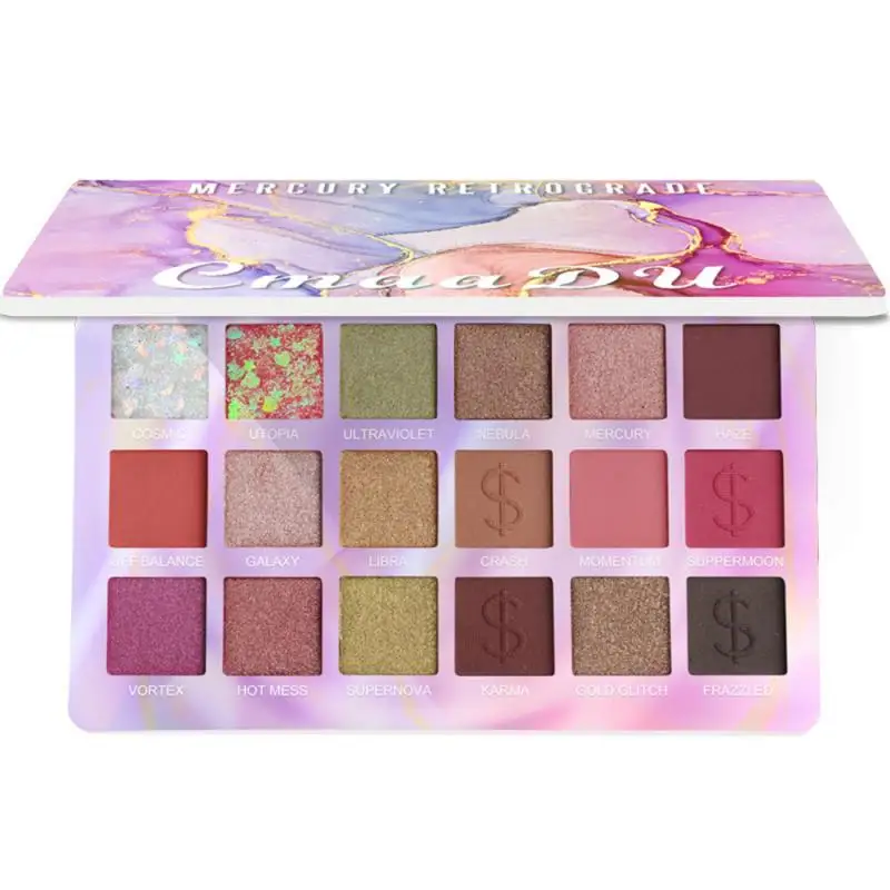 18 Color Eye Shadow Natural Matte Eyeshadow Palette Waterproof Eyeshadow Sweatproof Long-lasting Eye Shadow Powder Eye Makeup