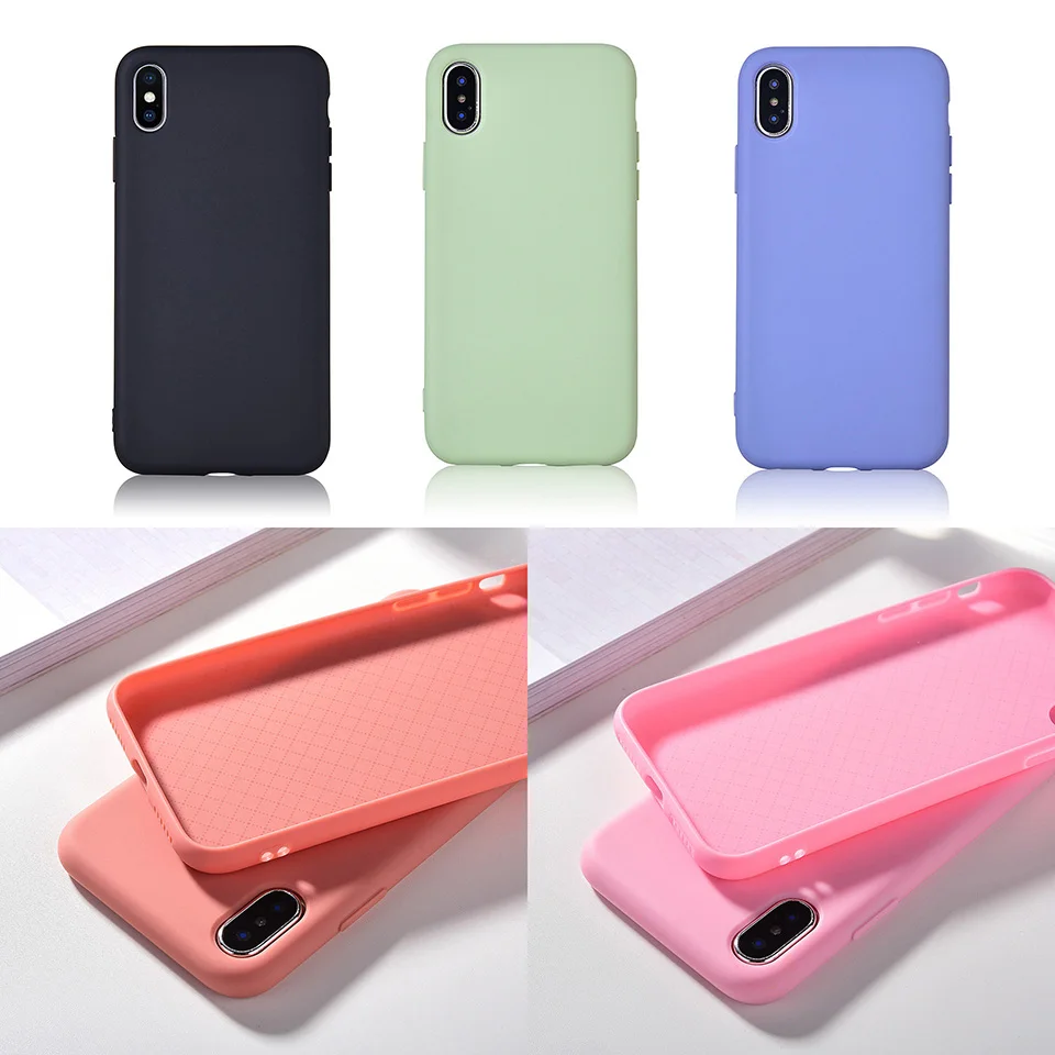 Роскошный противоударный мягкий чехол из ТПУ для iphone 7 8 6 6s plus задняя крышка X XS XR Max