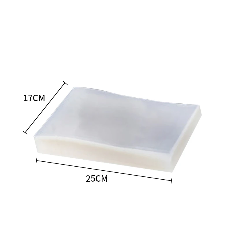 17x25cm 100 шт./лот пластиковый вакуумный упаковщик, мешок для хранения продуктов для вакуумной запайки, упаковочная машина для хранения пищевых продуктов - Цвет: 17x25cm