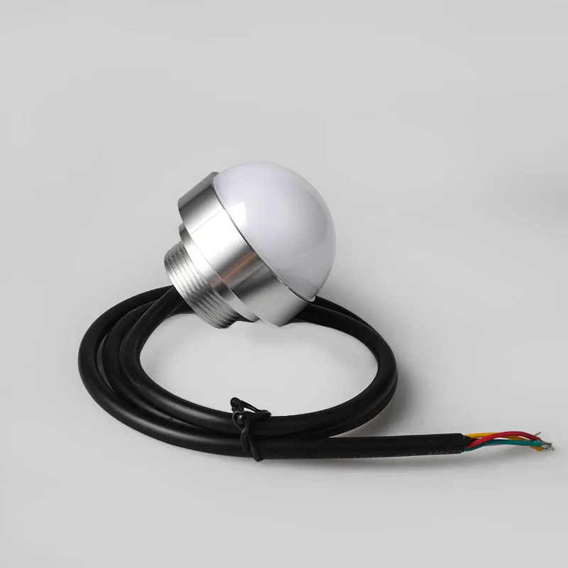 Светодиодный мини Предупреждение свет 3W 24V Водонепроницаемый промышленные пылезащитные машины триколор Hemispherial металлический сигнальный индикатор неисправности лампы