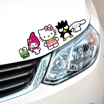 

28CM*9CM Cat Dog Penguin Lovely Cartoon Car Stickers Creative Decoration Decals For Hood Windshield Auto Tuning Styling D15