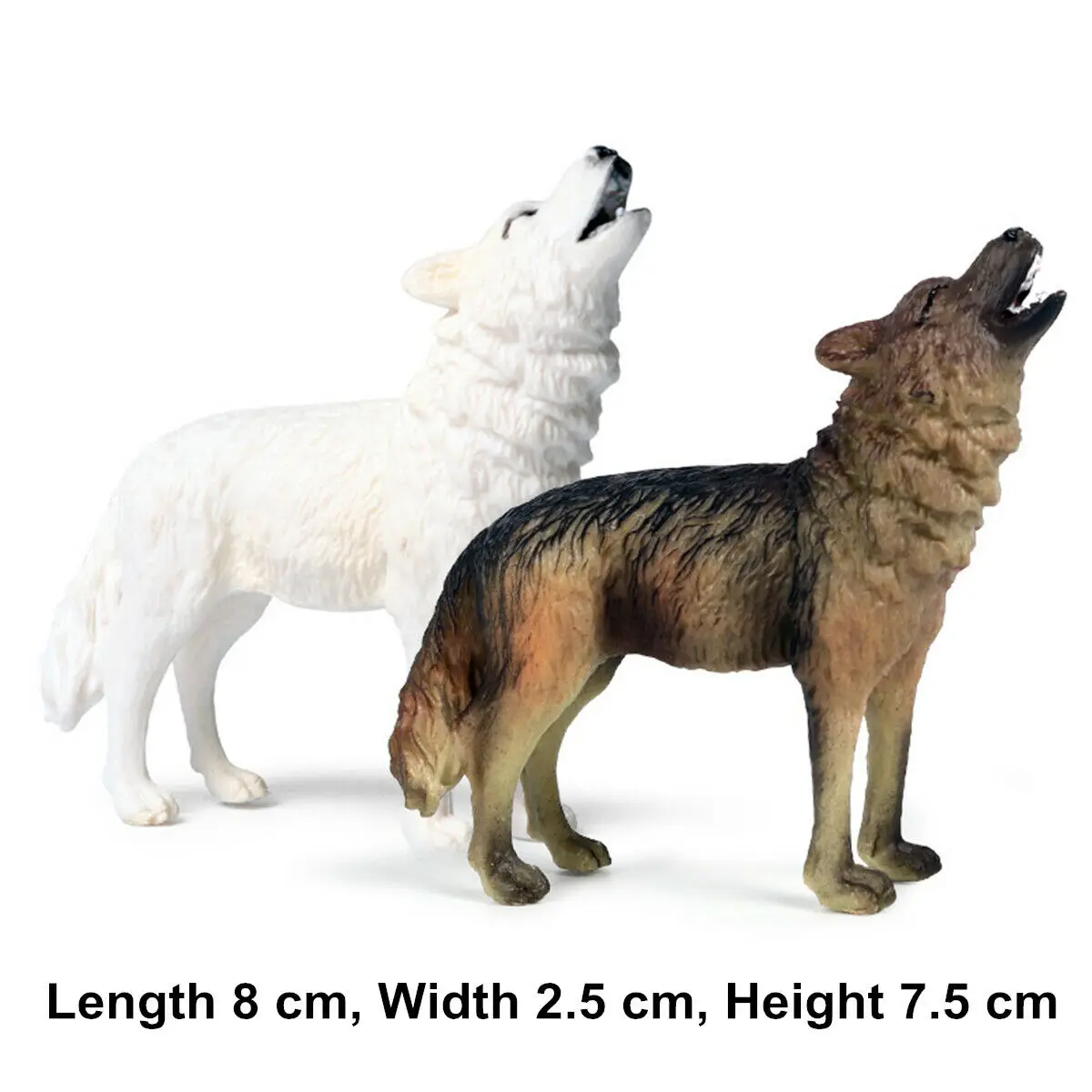 

Roar Wolf Figure Coyote Wild Forest Animal Model Toy Decor Collector Gift Simulation Education Home