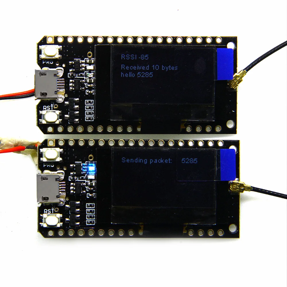 TTGO 433/470/868/915 МГц ESP32 LoRa OLED 0,96 дюймов Дисплей Bluetooth WI-FI ESP-32 модуль макетной платы 1 комплект = 2 шт