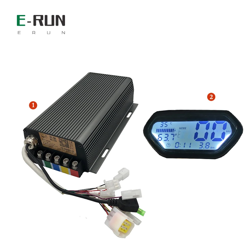 US $222.80 Sinusoidal Wave 48V72V Programmable SVMC7280 Sabvoton QS Motor Scooter Controller With N2 Niu Display