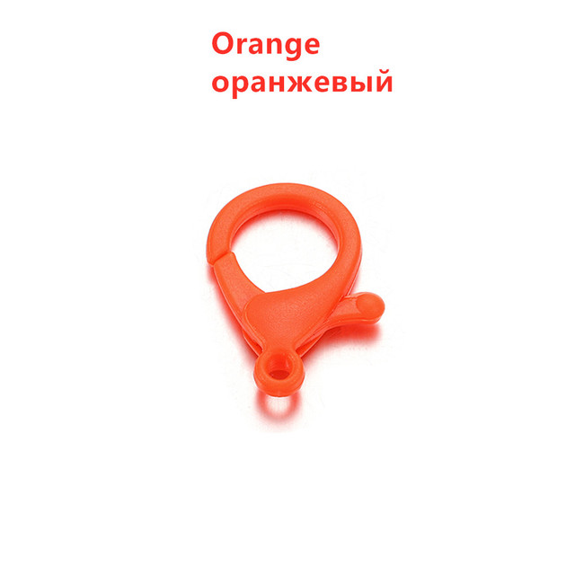 Colorful Plastic Lobster Clasps Clips Hooks Buckle Snap Hook Bag Keychain For DIY Jewelry Making Accessories Wholesale