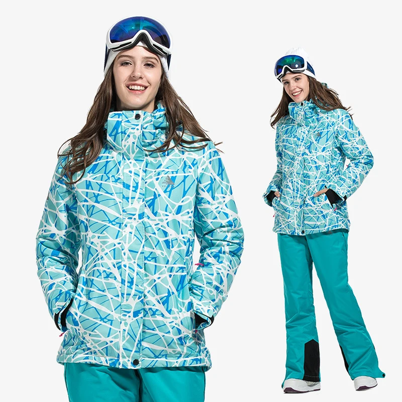 

Winter Ms Ski Suit Outdoor Snowboard Jacket Waterproof Traje De Esqui Mujer Skiing Set Snow Pants Warm Windproof Terno Esqui