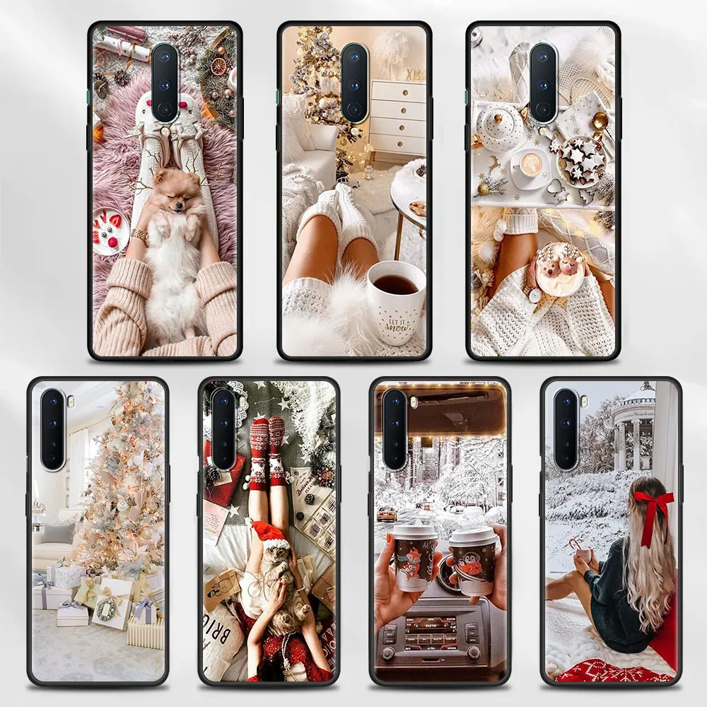 Best Friend Christmas Cover For OnePlus 8T 8 Nord N10 5G 7 9 7T 9R Coque 1+ 2 N100 N200 Z Black Tpu Cases | Мобильные телефоны и