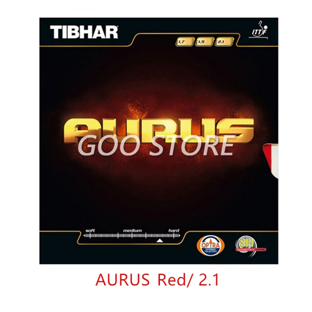 TIBHAR AURUS / AURUS SOUND / SOFT Orignal TIBHAR Table Tennis Rubber Ping Pong Sponge AURUS Red