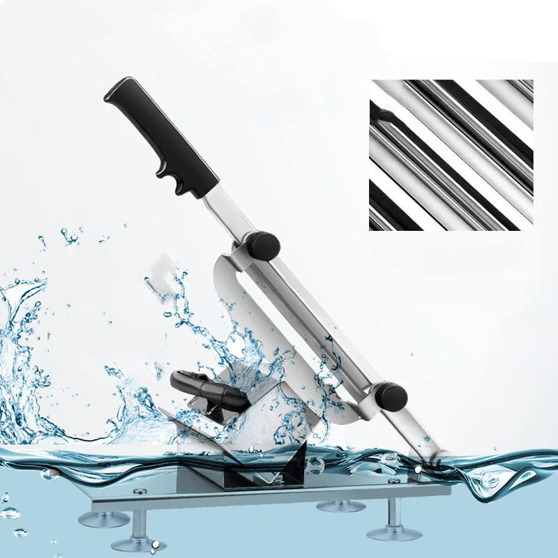 

New Manual Meat slicer mutton roll slicing machine Stainless steel