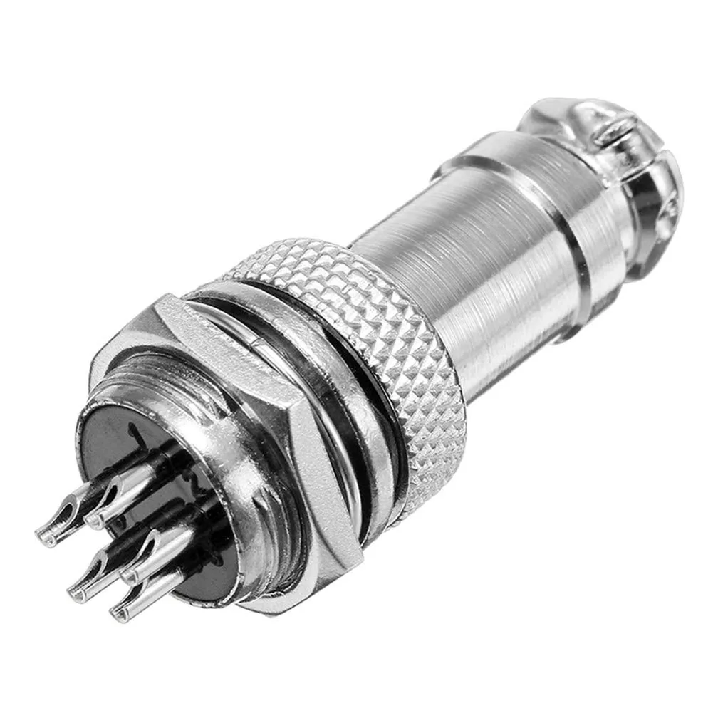 

1Set Female&Male Connector Plug Socket Metal Aviation Plug 12mm Wire Cable Panel Connector Circular Socket Connector D31