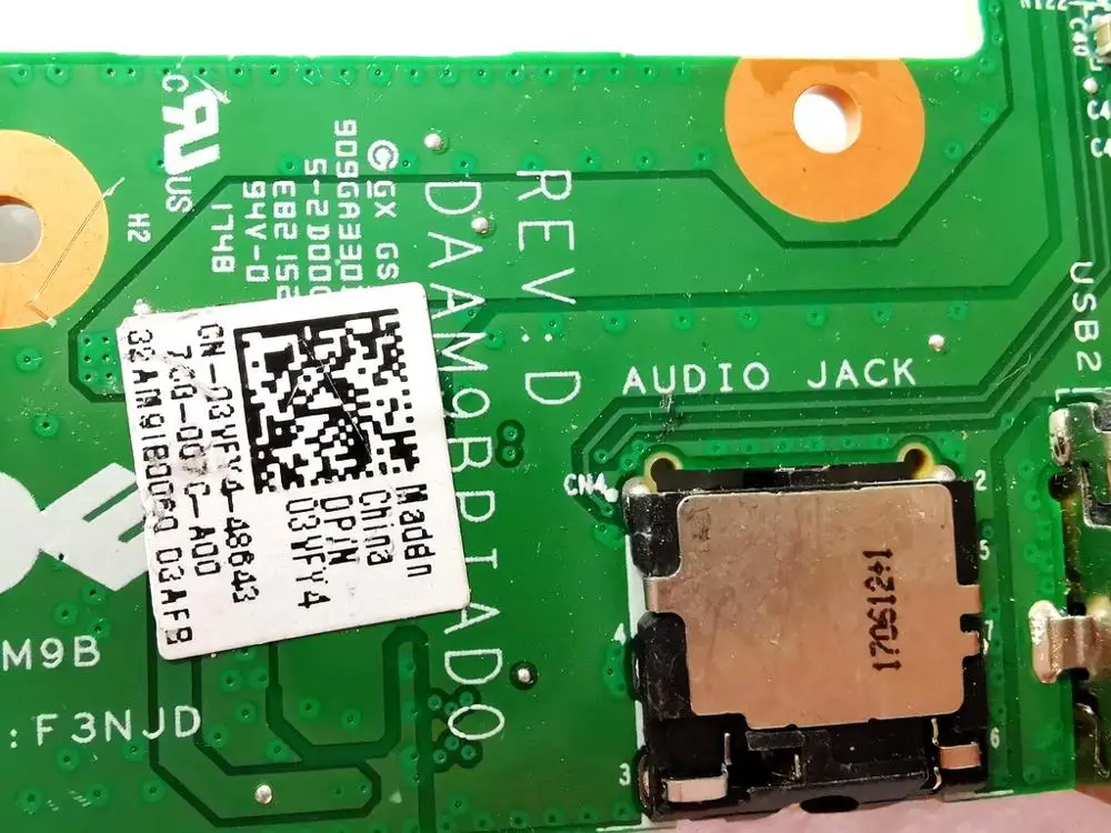 Original para Dell Placa de Áudio Inspiron Testado Bom Frete Grátis 5577 Usb Daam9bpiad0 - Imagem 3
