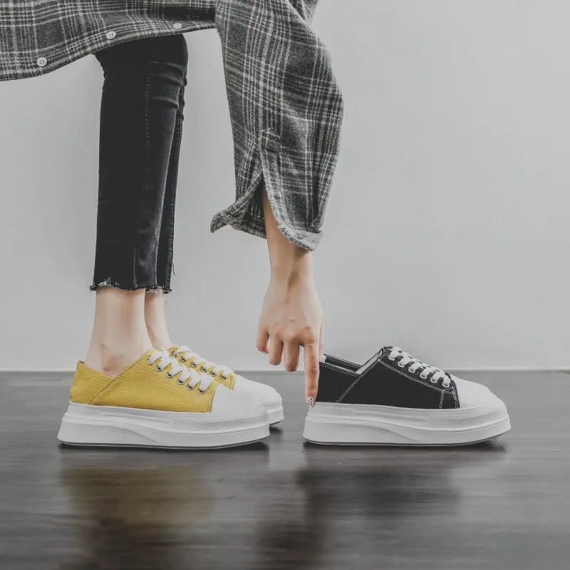 

Espadrille Shoes Autumn 2019 Fashion Women's Clogs Platform Flats British Style Casual Female Sneakers Round Toe Fall Modis New