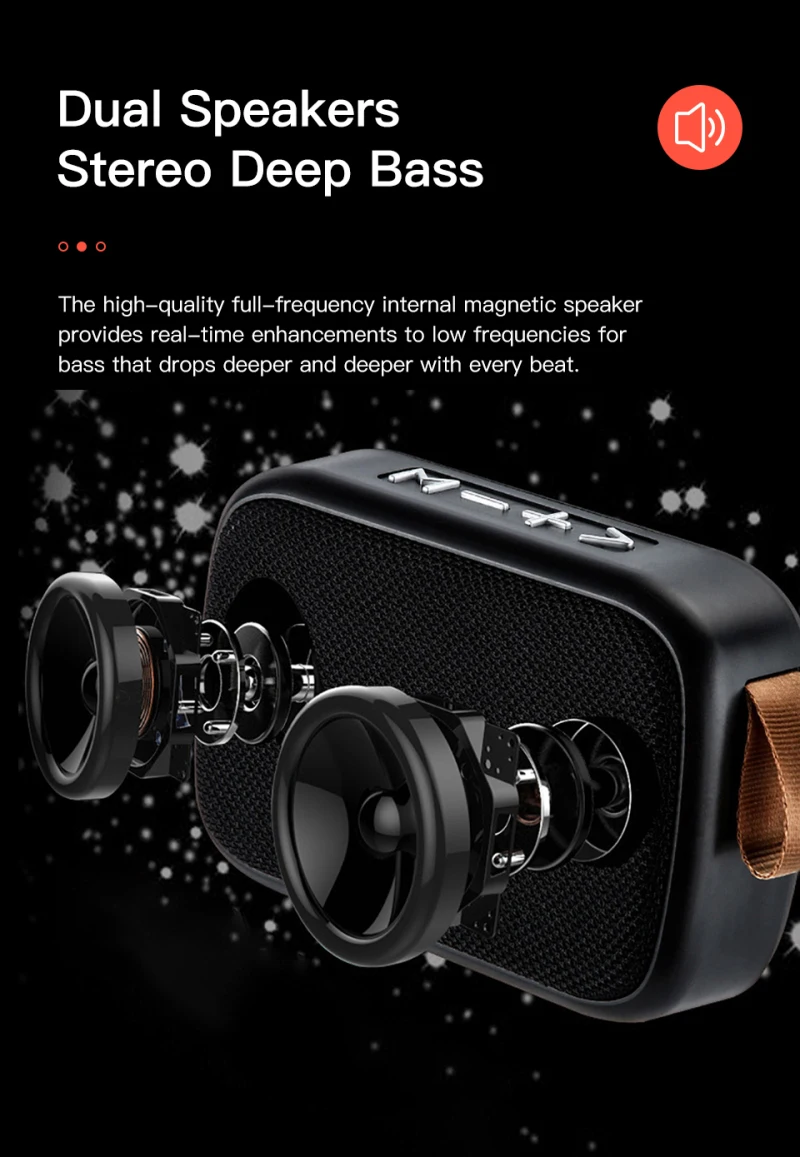 KUULAA Mini Bluetooth Speaker Portable 
