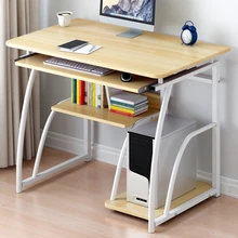 

70cm Desktop Computer Desk With Keyboard Bracket Modern Study Writing Desk Laptop Notebook Table Home Office Work Furniture