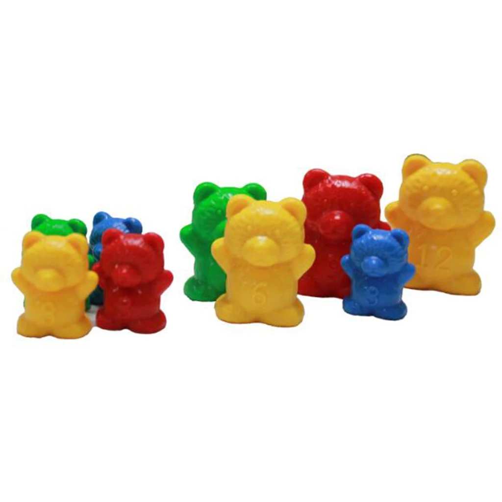96Pieces Counting Bear Weight Toy Kids Mark Education Toy Professional